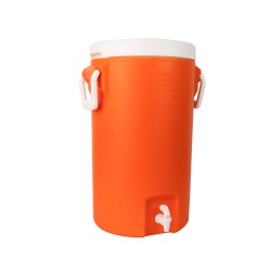 Cooler con dispensador color naranja