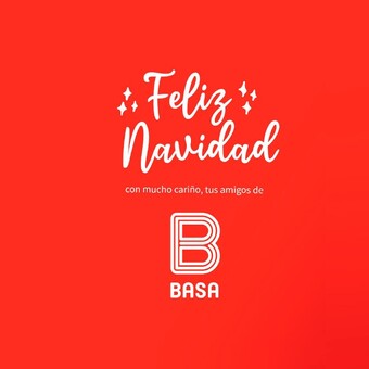 ¡Feliz Navidad! con mucho cariño, tus amigos de BASA 💕🎄🎅🏼 #BuenosConBdeBASA